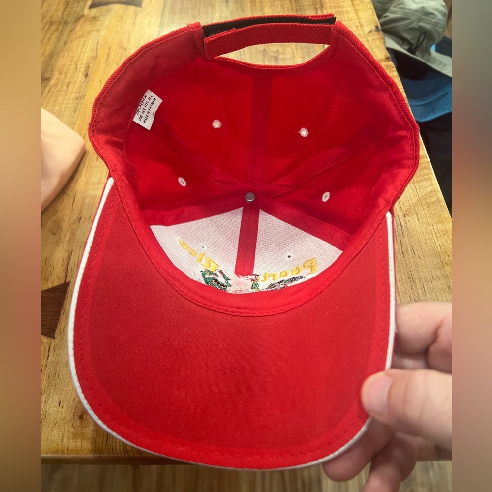 Red Puerto Rico Hat - Picture 6 of 7